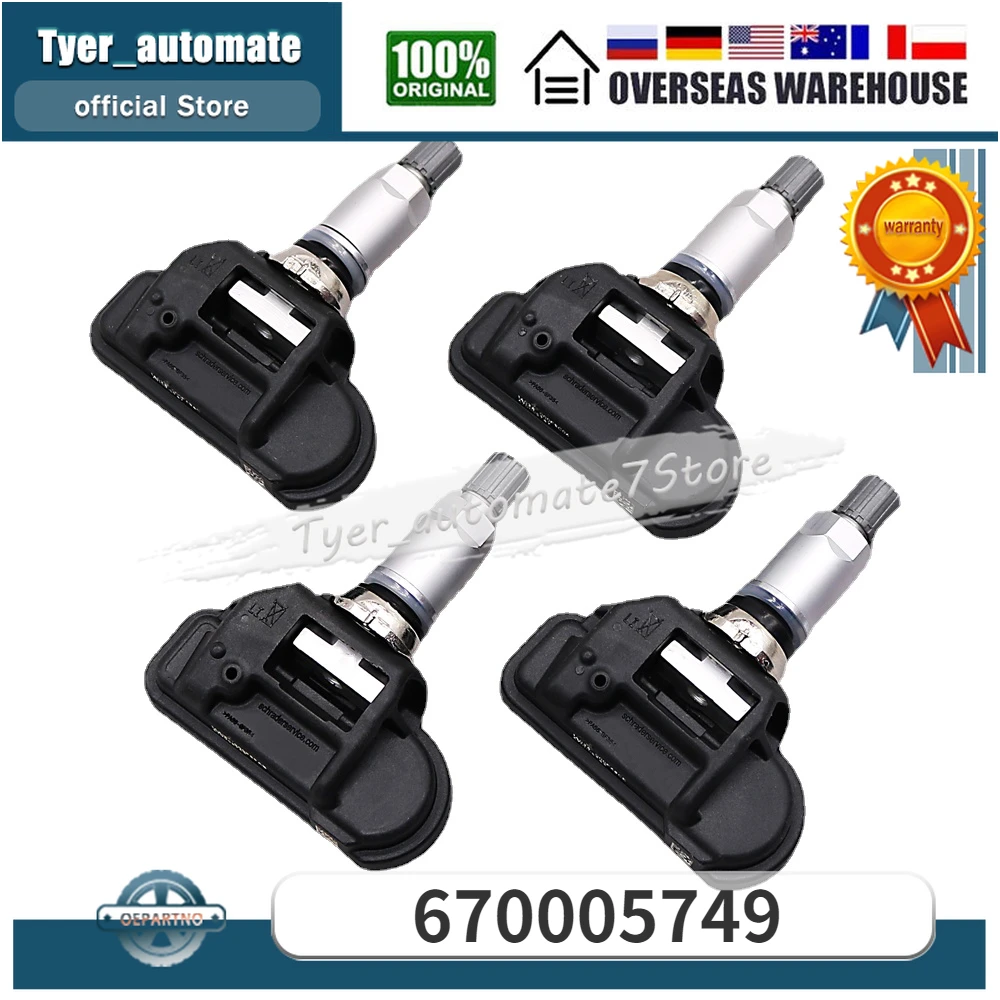 

TPMS Sensors Tire Pressure Sensor Monitoring Sensors 315MHz For Maserati Ghibli Levante Quattroporte 670005749