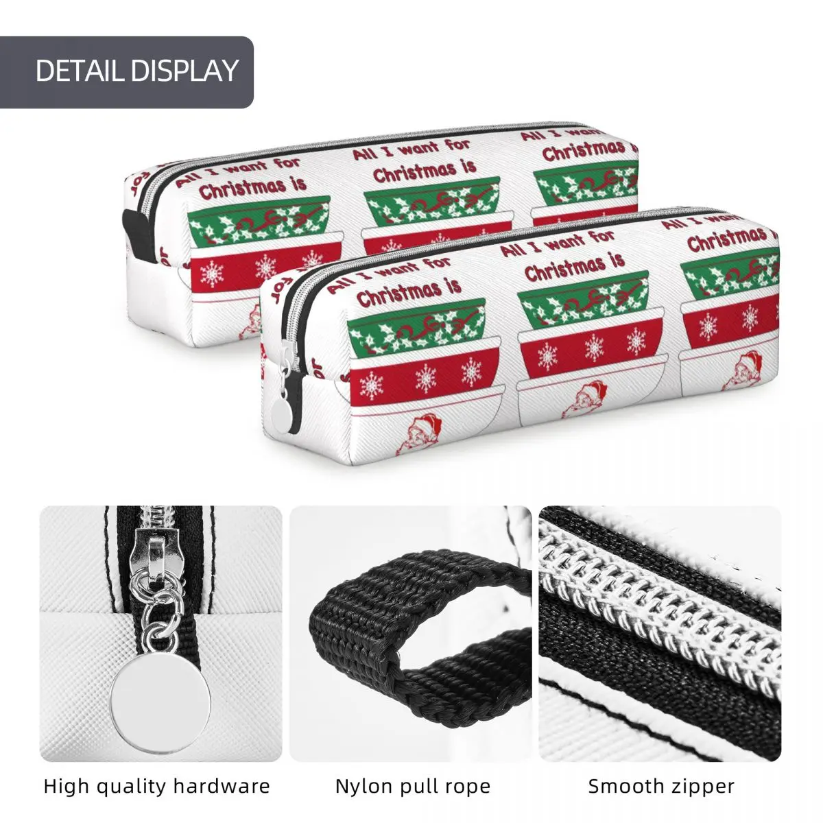 عيد الميلاد بيركس مقلمة سعة كبيرة أكياس القلم صندوق القلم للبنين بنات مدرسة مكتب قلم رصاص الحقيبة حقيبة مستحضرات التجميل