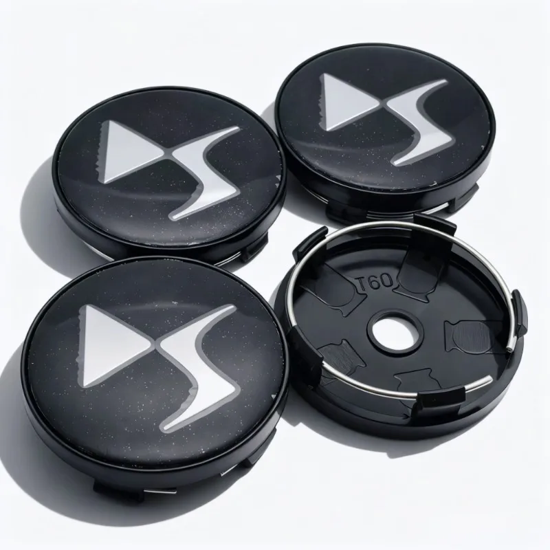 4 stücke DS Logo Emblem Auto Radnabenkappen 60 MM 56 MM Räder Nabenkappe DS3 DS5 Abzeichen Felge Radkappen staubschutz Ersetzen Auto Zubehör – Detail 7
