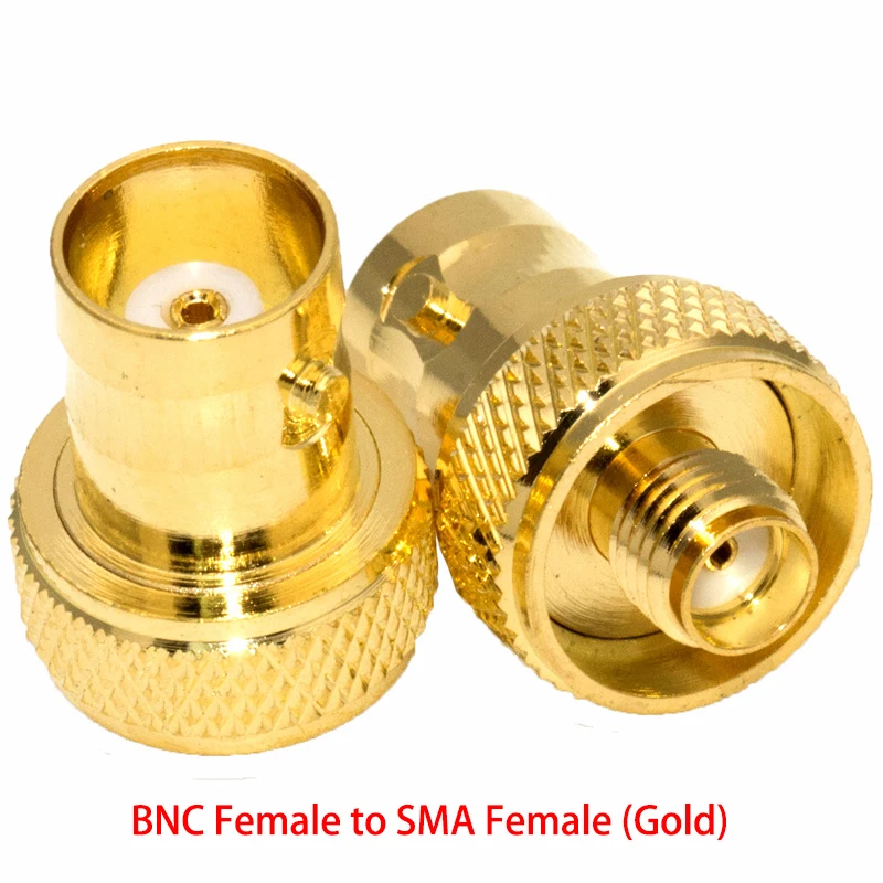 Q9 bnc weiblich zu sma männlich weiblich scheiben adapter gold vernickelt schwarz für motorola zwei wege radio baofeng UV-5R FD-880 – Detail 7