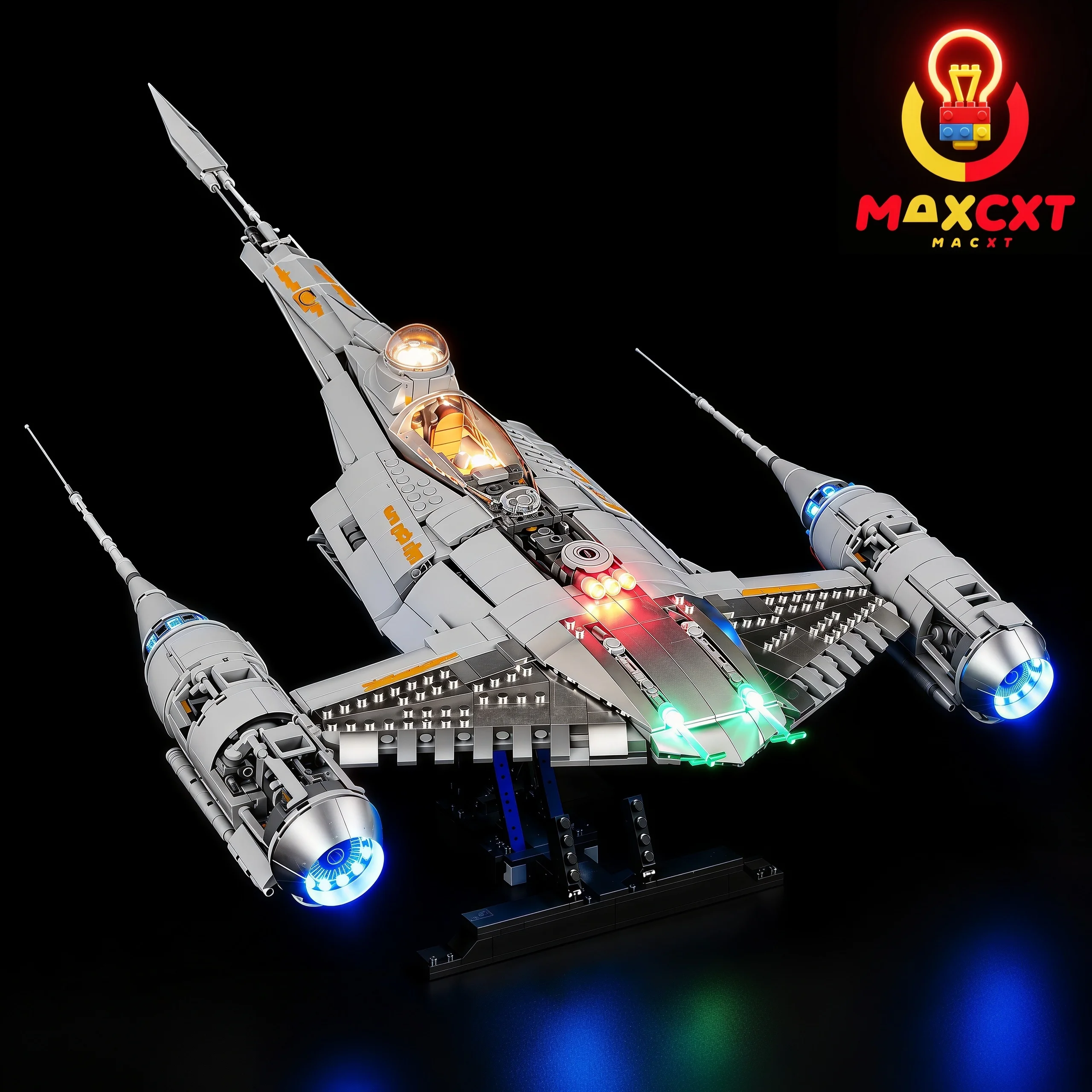 MAXCXT LED Light For LEGO 75442 UCS Mandalorian’s N-1 Starfighter DIY Decorative Lamp Not Include Lego Building Blocks Set