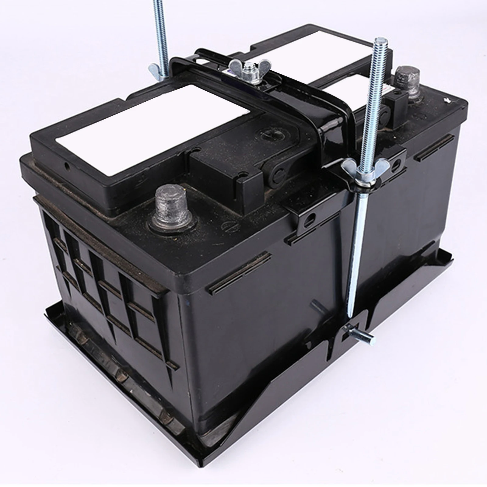 Soporte de pernos de sujeción de batería de coche, tuercas hexagonales, arandelas de bloqueo de resorte, tapas protectoras para SUV de camión automotriz