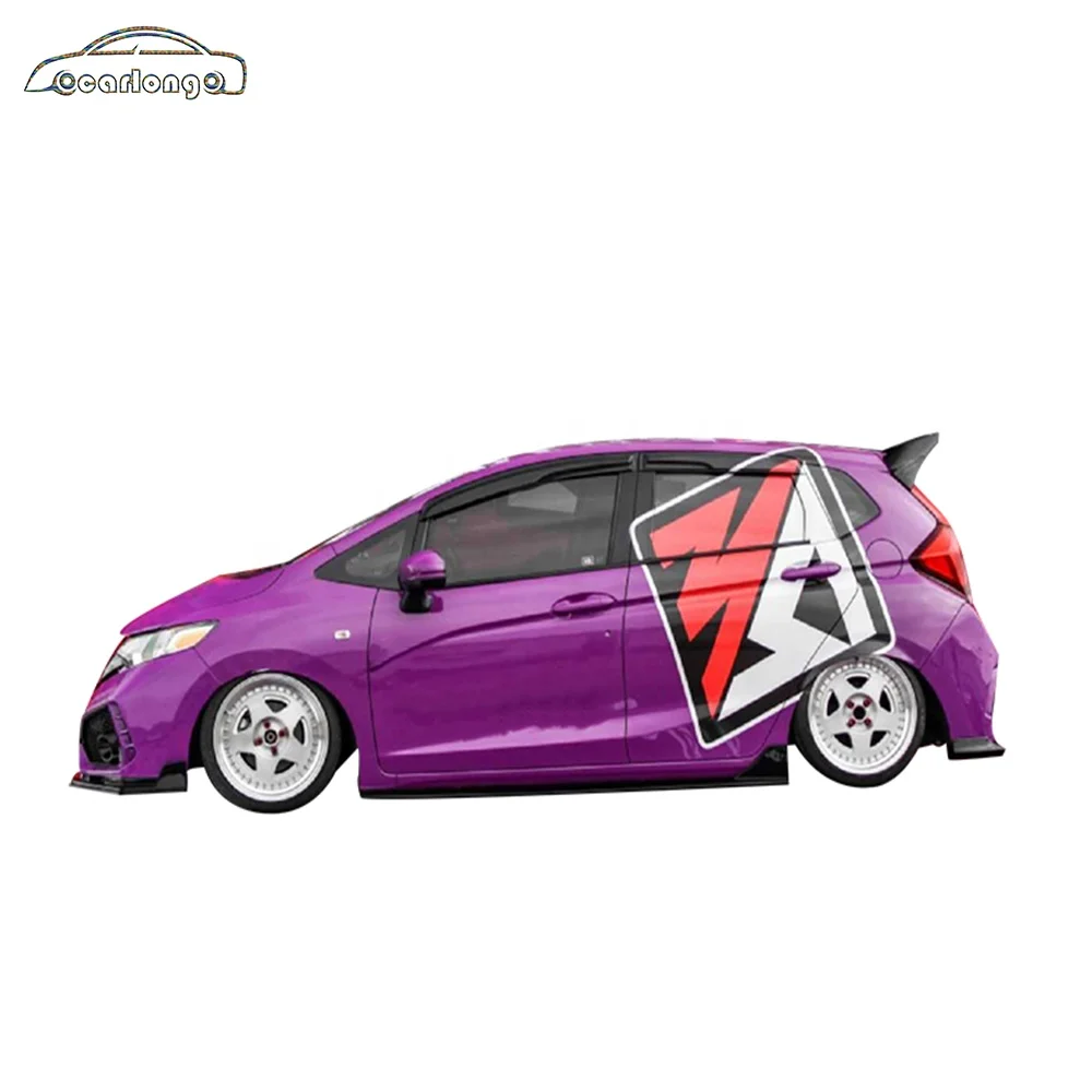 Carrosserie Kits Voorbumper Achterbumper Zijschorten Typer Stijl Voor Honda Fit Gk5 2014-2018 Auto Bumpers