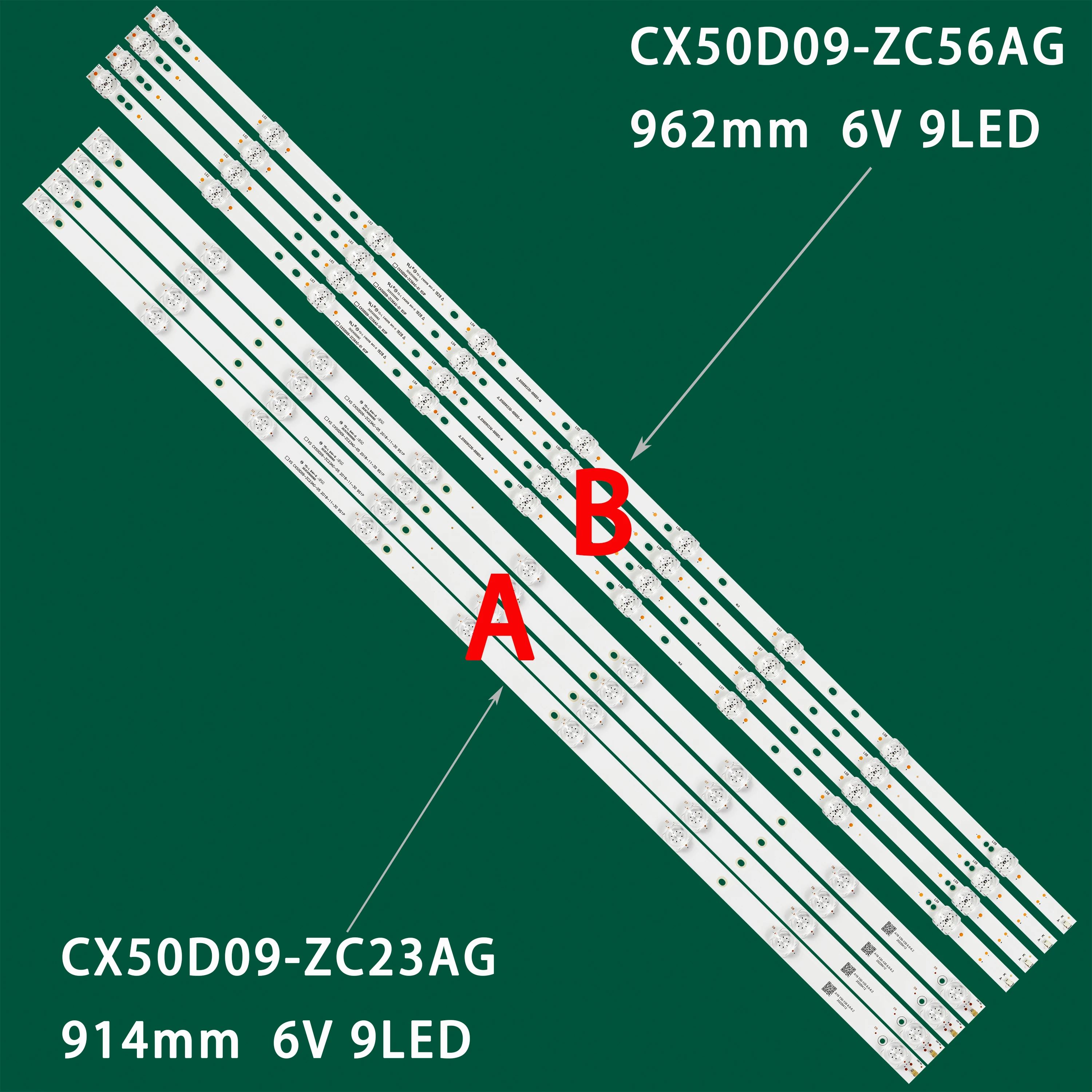 

LED strip for 50DLE988 50S80UD440B PTV50SN05X TF-LED50S84T2SU MS-L2871 V3 43MK-C50005-23V4 9S1P UA50LEM1T2USM WV500UHD-E01