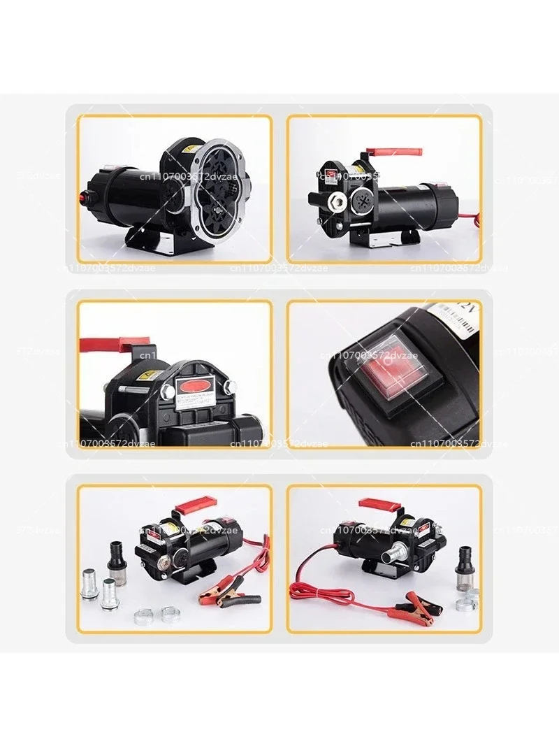 850W High Power Self-Priming Fuel Transfer Pump Explosion-Proof 40-80L/min 12V 24V for Safe Oil And Liquid Transfer