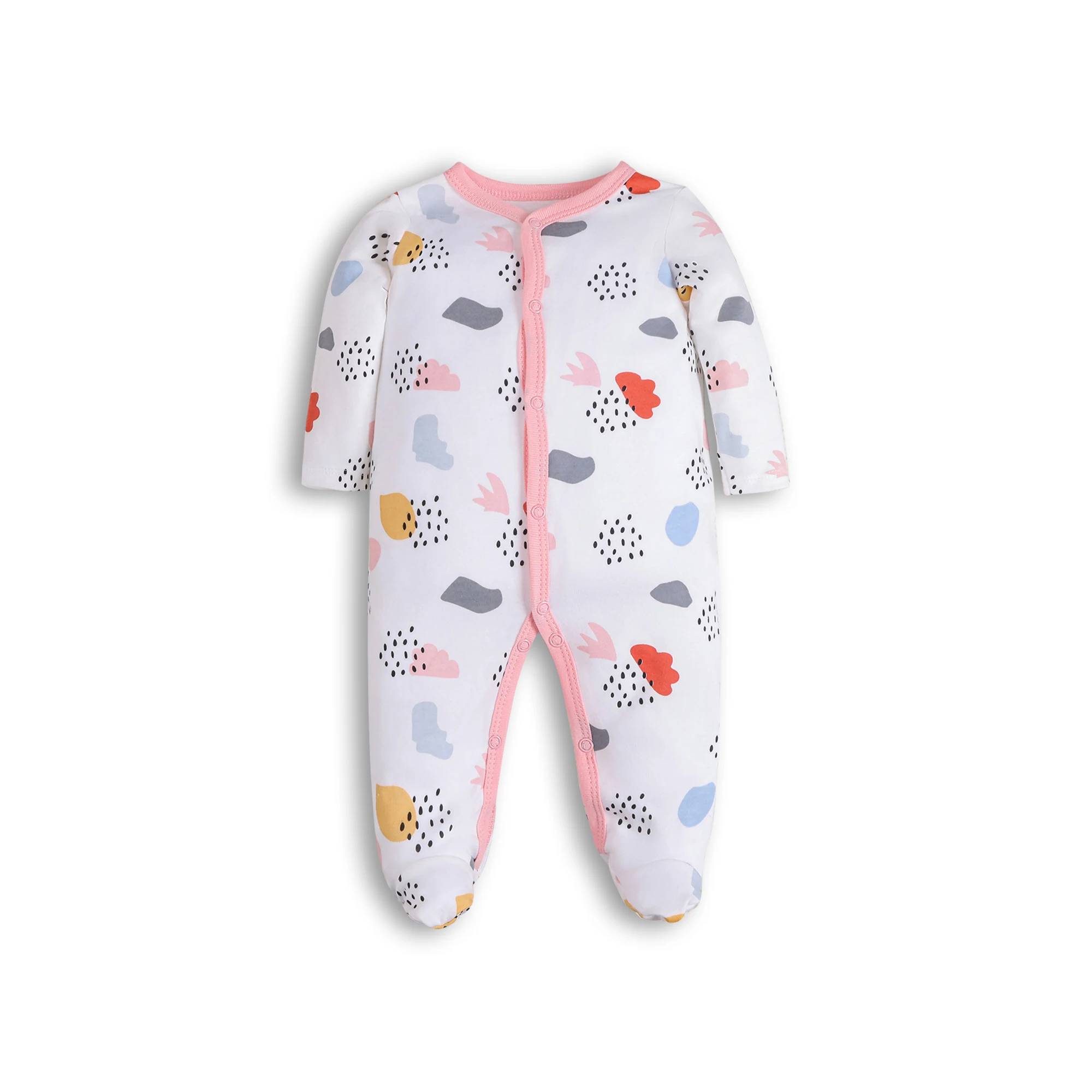 

Cozy Long Sleeve Footed Onesie for Newborns, Infant's Clothing, Soft Baby Clothes Romper.