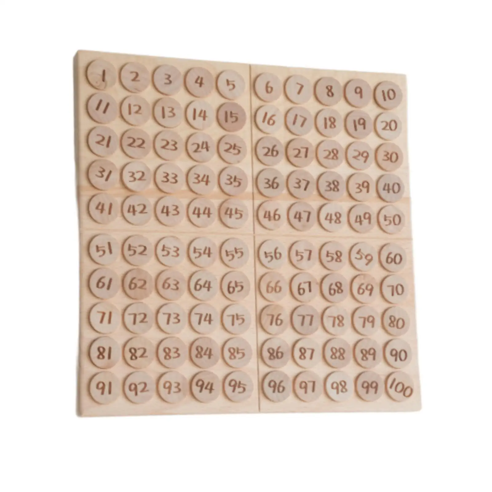 Wooden Math Counting Hundred Board 1-100 Number Board, Party Favors Math Materials Montessori Math Game Board for 3 Year Old