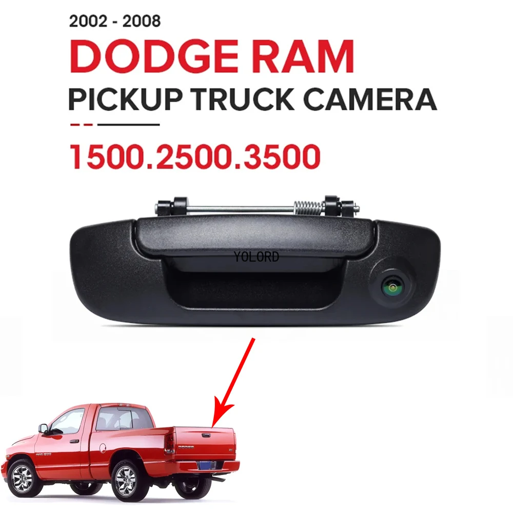 

1080P AHD Pickup Truck Backup Reversing Camera 170° Wide Angle for Dodge Ram 1500 2500 3500 2002-2008 Night Vision