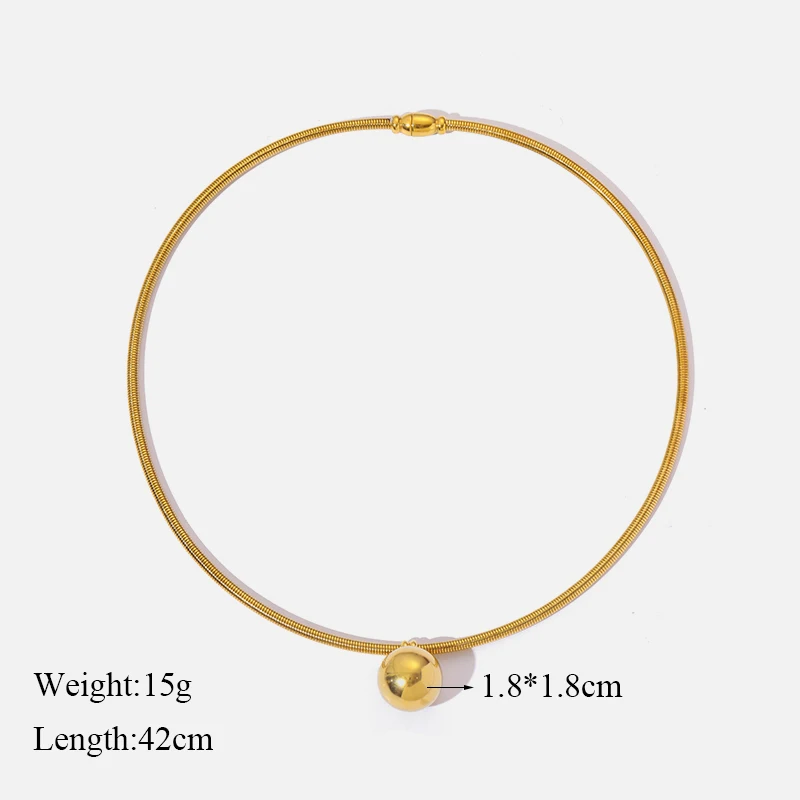 EILIECK 316L Edelstahl Goldfarben Perlenkette Armband-Set für Damen Neues Trendiges Schmuckset mit Kordelzugkette – Detail 5