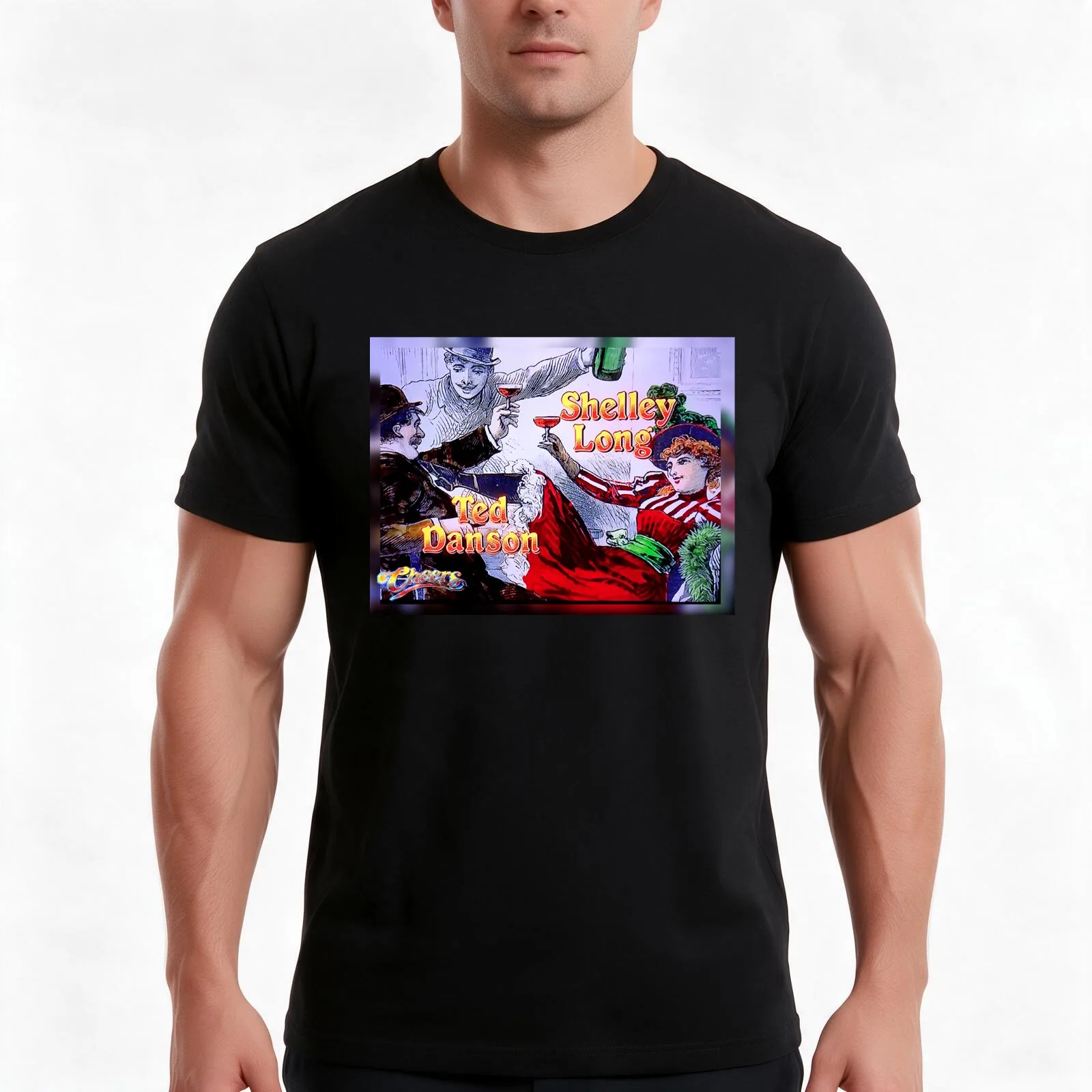 Sam and Diane. T-Shirt, Funny Graphic Print Tee, Unisex Cotton Casual Short Sleeve Top