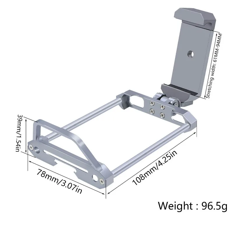 Alloy Protective Bracket Integrated Phone Holder Sturdy Support Frame Designed For Noble NB4 Pro Lite NB4 Plus Remote Control