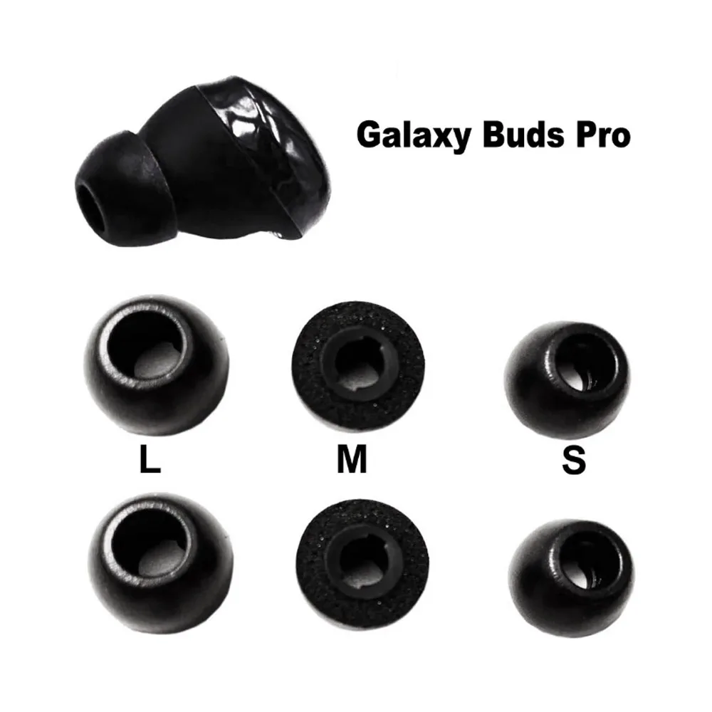 삼성 갤럭시 버드 2 프로 갤럭시 버드 2 갤럭시 버드 프로 이어폰 케이스 이어버드 이어팁 L M S용 6PCS 메모리 폼 이어 팁
