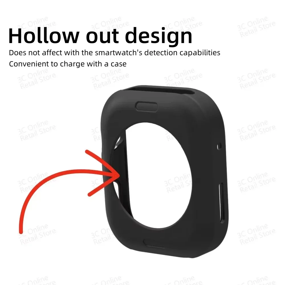 Silicone Case For Huawei Watch Fit 5/5Pro Accessories Soft Lightweight Protective Bumper Frame Shell For Huawei Fit 4 4Pro Cover