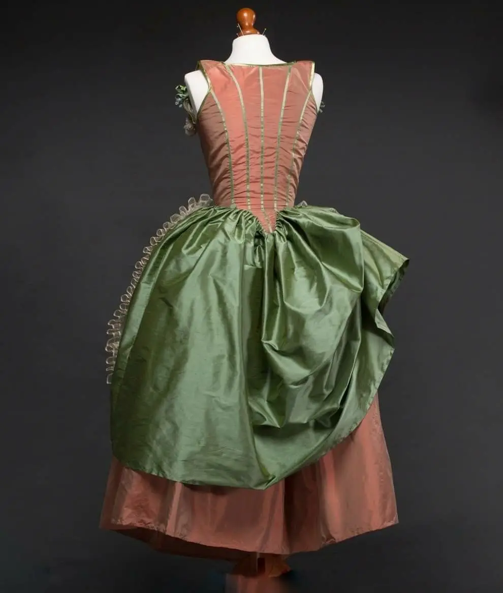 أزياء إعادة تمثيل الرعوية في القرن الثامن عشر، فستان الأميرة الروكوكو الصخب، فستان ماري أنطوانيت لحفلات الزفاف #2