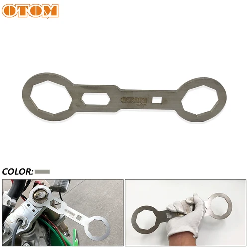 OTOM-llave para tapa de horquilla de motocicleta, amortiguador de impacto frontal para moto de cross, llaves para quitar para HONDA, KAWASAKI, SUZUKI, KTM, YAMAHA
