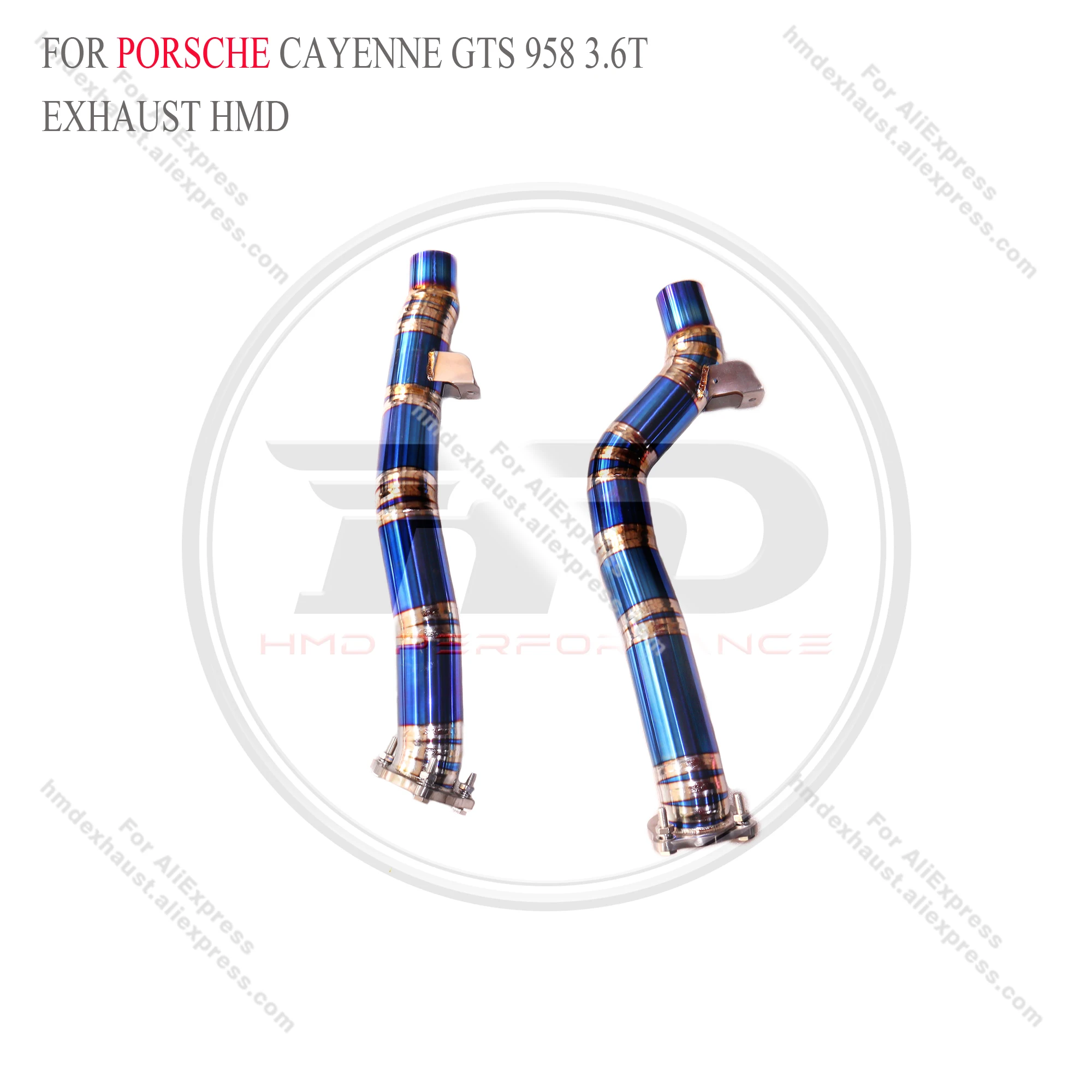 

titanium resonant tube for Porsche Cayenne GTS 958 3.6T HMD Exhaust System Performance Quality certification