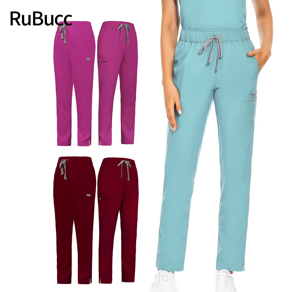 

Fashion Women Work Pants Scrub Women Medical Uniform Surgery Scrubs Trousers Pet Shop Doctor Nurse Nursing Uniform Lab Bottoms