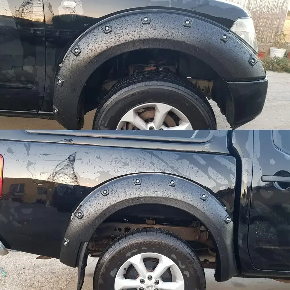 Fender Flares Wheel Arch For Nissan NAVARA Frontier D40 2006 -2010 With Bedside 59.5 Inch Only Rivet Pocket Bolt Style