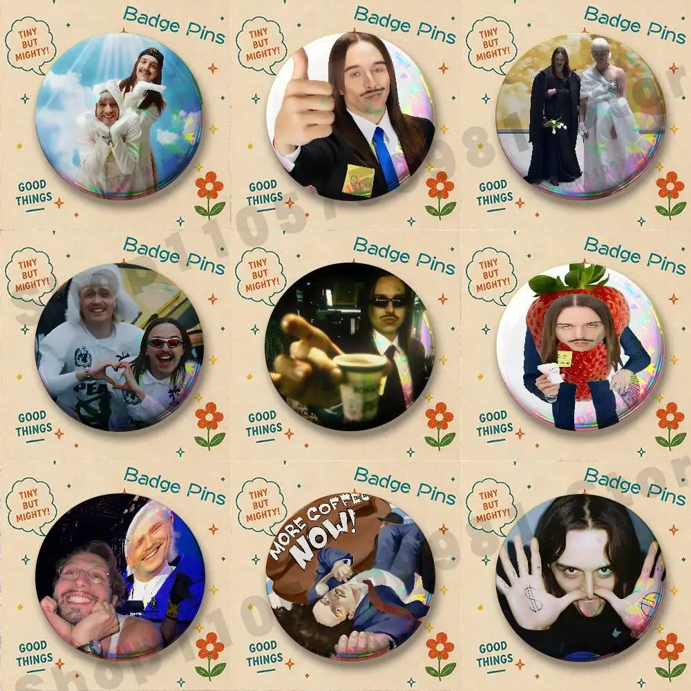 Funny T-Tommy C-Cash Badges Pins Button Custom Anime Role Old-school Brooches Cartoon Collar Gifts