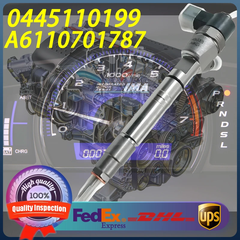 

0445110199 A6110701787 Common Rail Injector For Mercedes-Benz Serie C Serie E 200 220 270 CLK 270 Engine