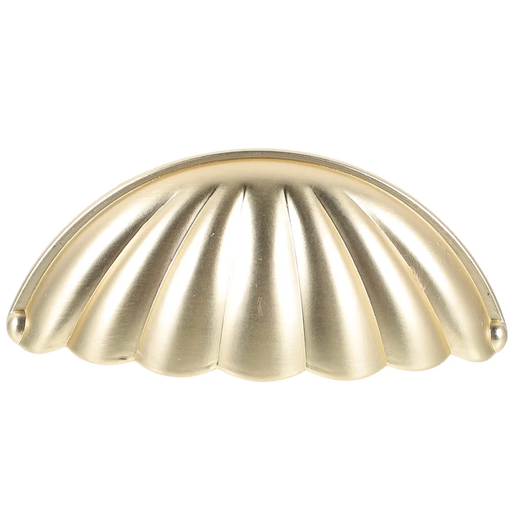 Drawer Pull Handle Cabinet Door Pull Replacement Furniture Handle Shell Shape Wardrobe Pull Handle Rust Proof Hardware Accessory
