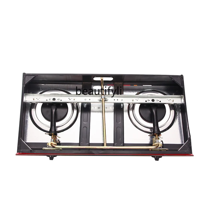 Fornello a gas binoculare in vetro temperato, bruciatore