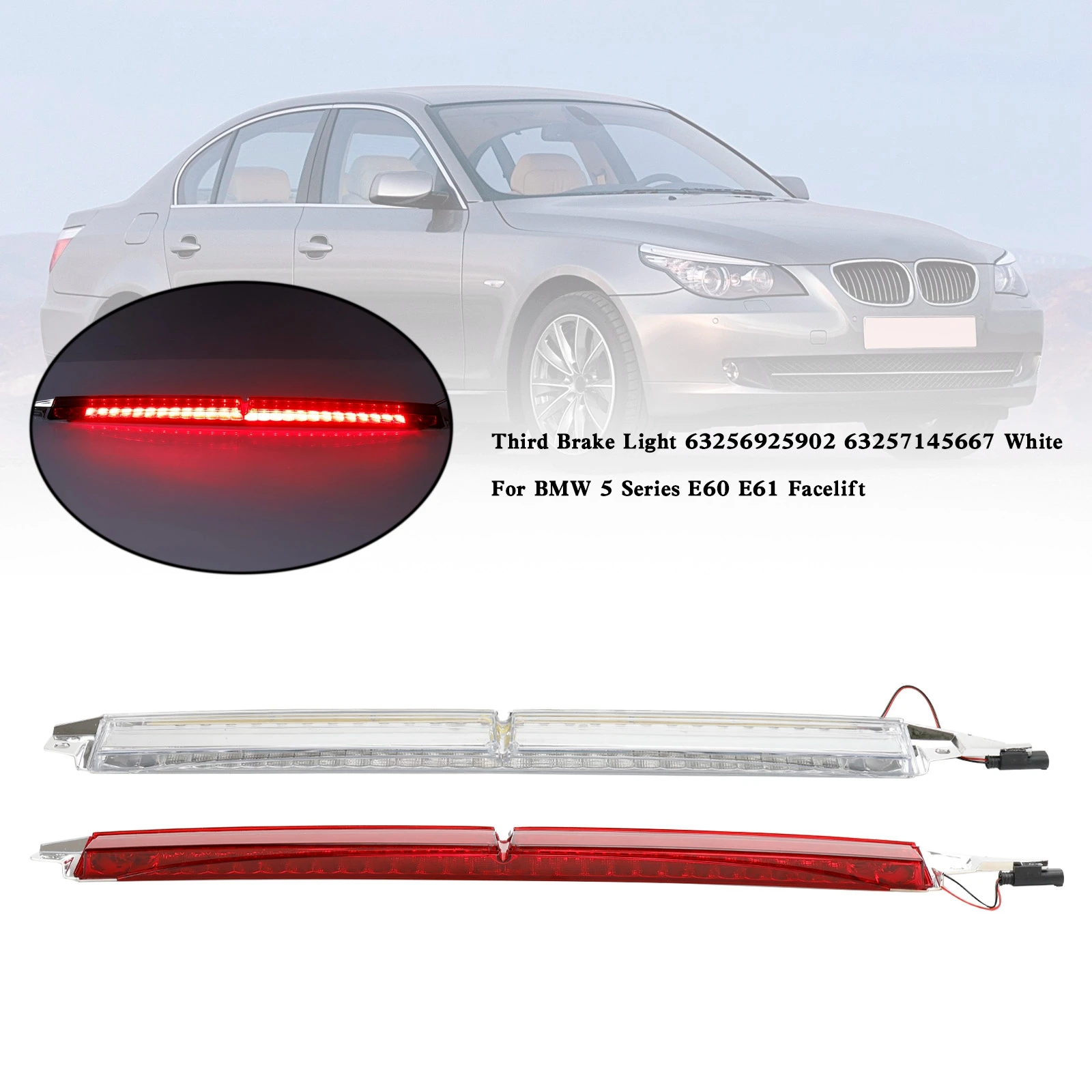 Artudatech Third Brake Light 63256925902 For BMW 5 Series E60 E61 Facelift Car Accessories