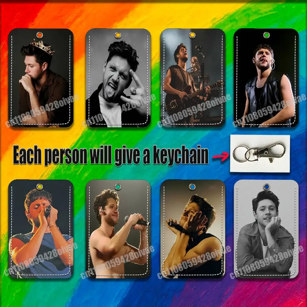 

Singer N-Niall H-Horan For ID Clips Credit Bank Work Card Holder Case Badge Bag Ornament Key Keychain