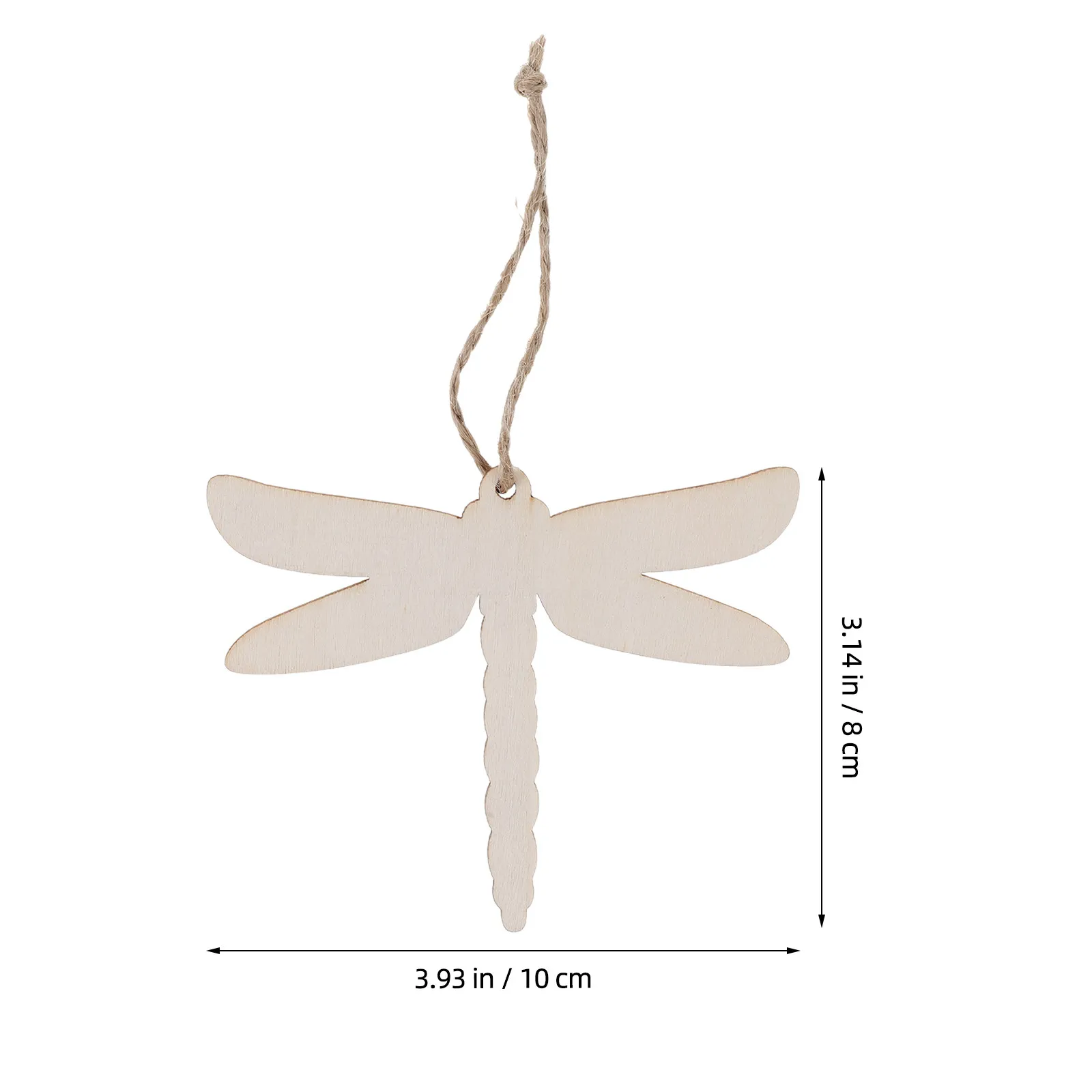 20Pcs Dragonfly Cutouts Wooden Blanks for DIY Crafts Home Decorations Shower Party Ornaments Summer Spring Embellishments