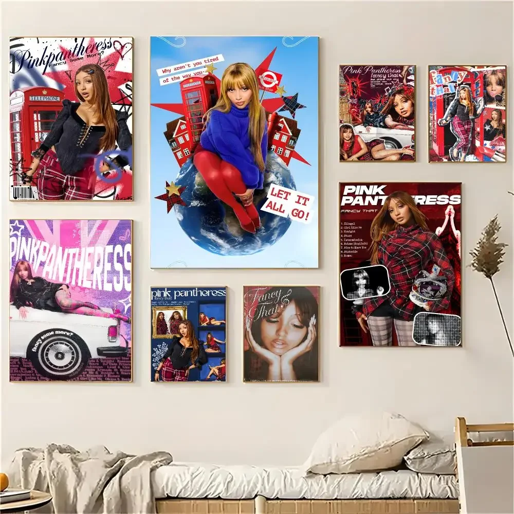 PinkPantheress Singer Indie‑pop Poster Self-adhesive Living Room Bedroom Party Bar Decor Moisture-proof Fade-resistant HD