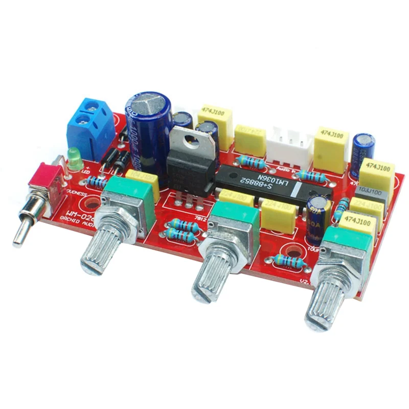Lm1036 Op-Amp Hifi Vorverstärker Vorverstärker Volume Tone Höhen Bass Lautheit Steuerplatine Vorverstärker Fertig-POS