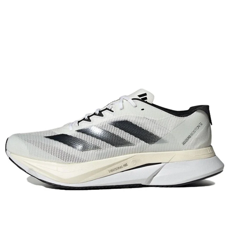 

Adidas Adizero Boston 12 Mesh Fabric Anti-slip Wear Comfortable Lightweight Low-top Carbon Plate Running Shoes For Men