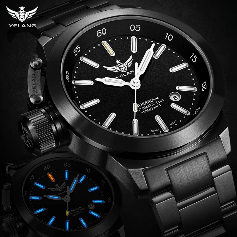 

Yelang Men's Watch Business Casual Watch Luxury Automatic Mechanical Watch Swiss ETA 10ATM Professional Waterproof Watch