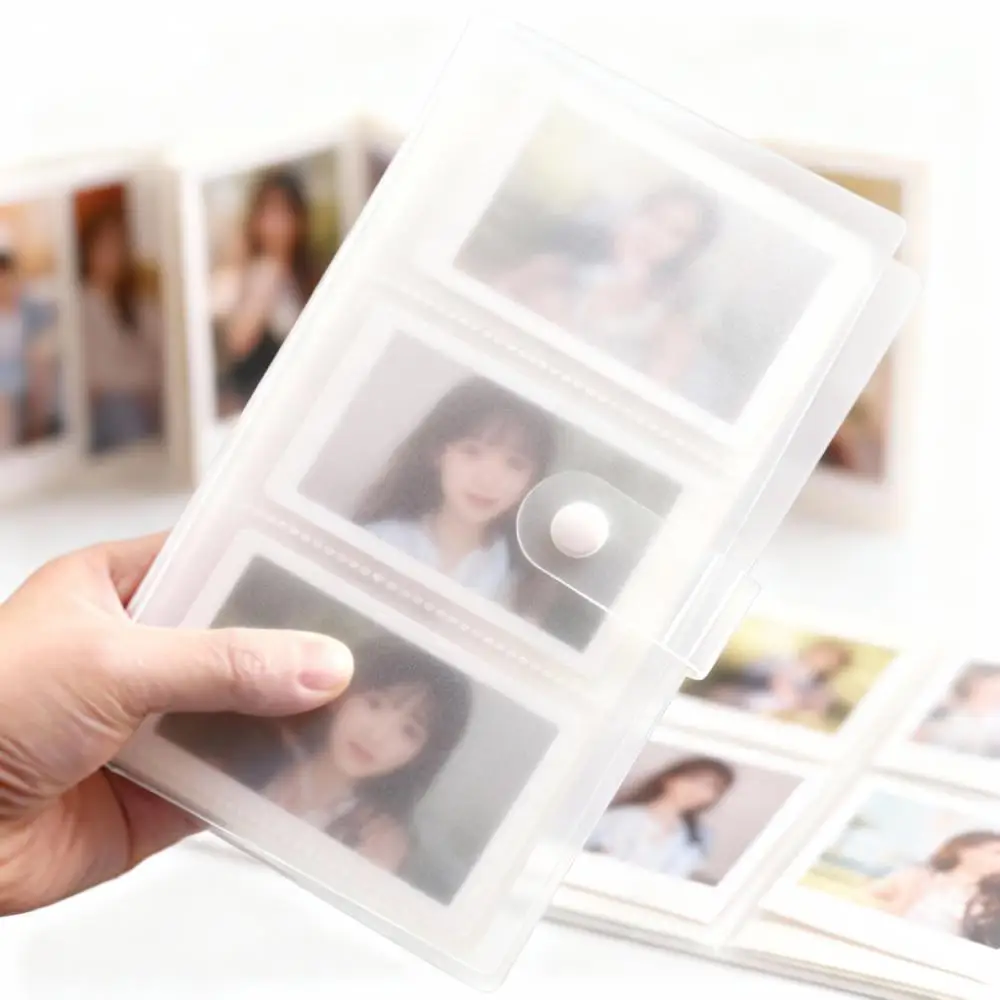 80/84/120 Pocket 3R Card Photo Album with Matte Cover for Small Photos Polaroids Mini K-Pop Card Collecting Organizer Storage