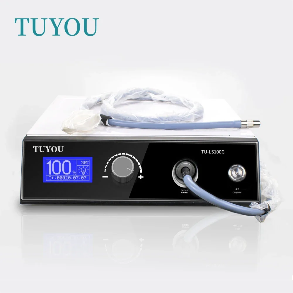 

120W Medical Light Source with Fiber Optic Cold LED for Laparoscopic Surgical