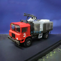 SAURER Resin 1:87 Scale Water Cannon Fire Truck Dispersal Vehicle Simulation Car Model Classic Souvenir Decoration Gift