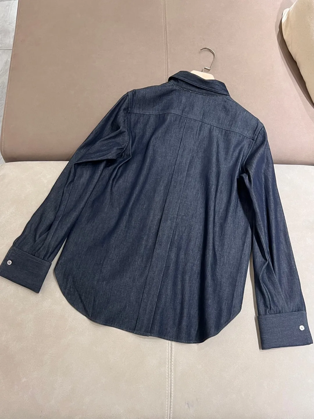Luxurious casual thin denim cotton long sleeved denim suit