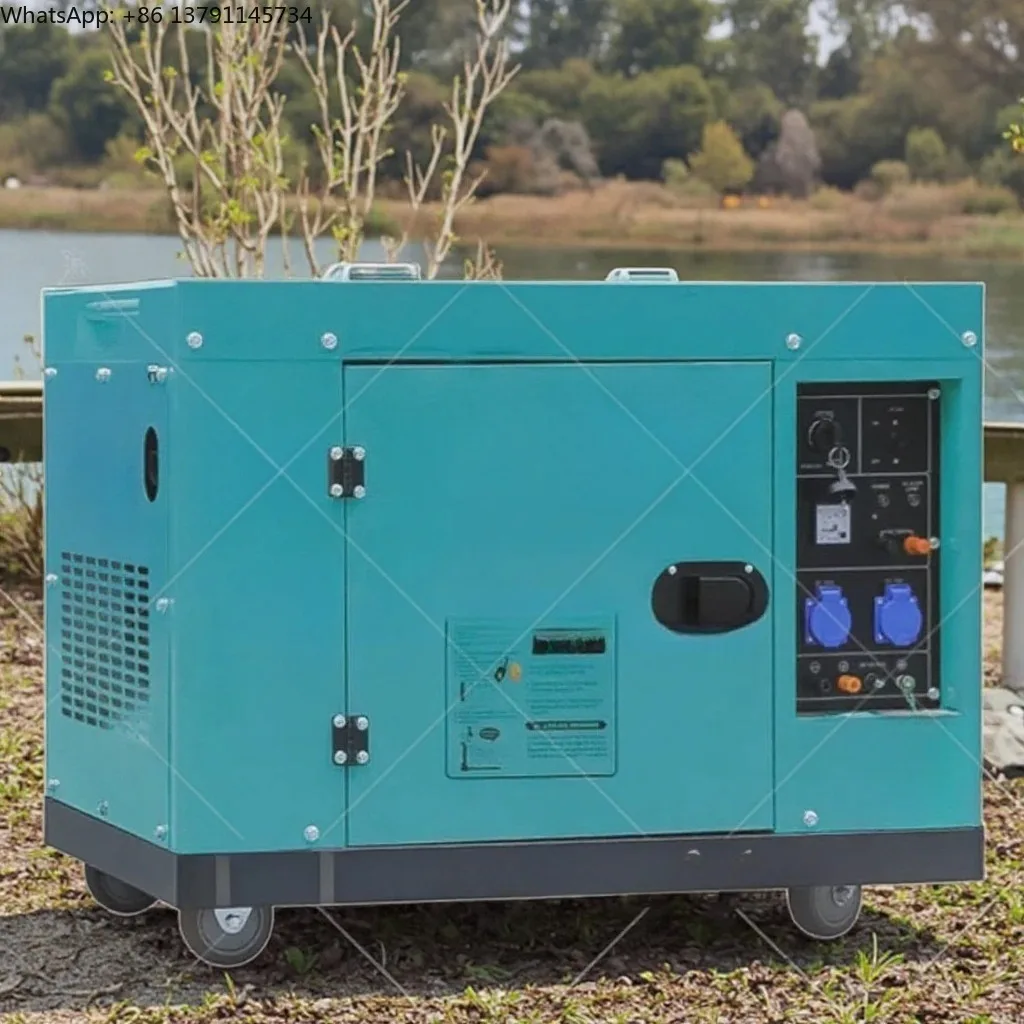 Super Silent Diesel Generator Set 3kva 5kva 8kva 10kva Home Use 5kw Diesel Generators 50/60Hz 220V 380V Rated Voltage 5