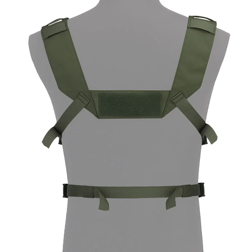 OPHIDIANTAC  Laser Cut Chest Rig With Triple Mag Pouch Lightweight MOLLE Chest Hanging Vest Hunting Accessories
