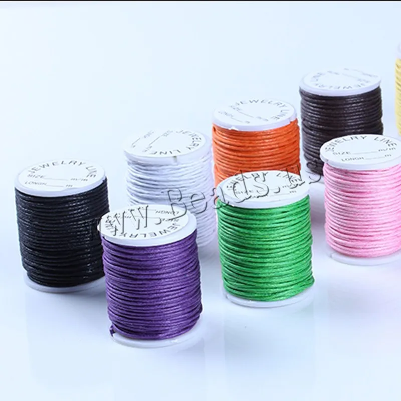 10PCs/Lot 10m/PC Waxed Cord Rope PU Leather Thread Cord String Strap Necklace Rope For Jewelry Making DIY Shamballa Bracelet