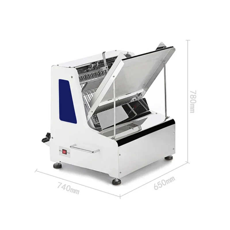 Commercial Bread Slicer Automatic Square Loaf Toast Cutting Machine Stainless Steel Electric Bakery Equipment High Efficiency