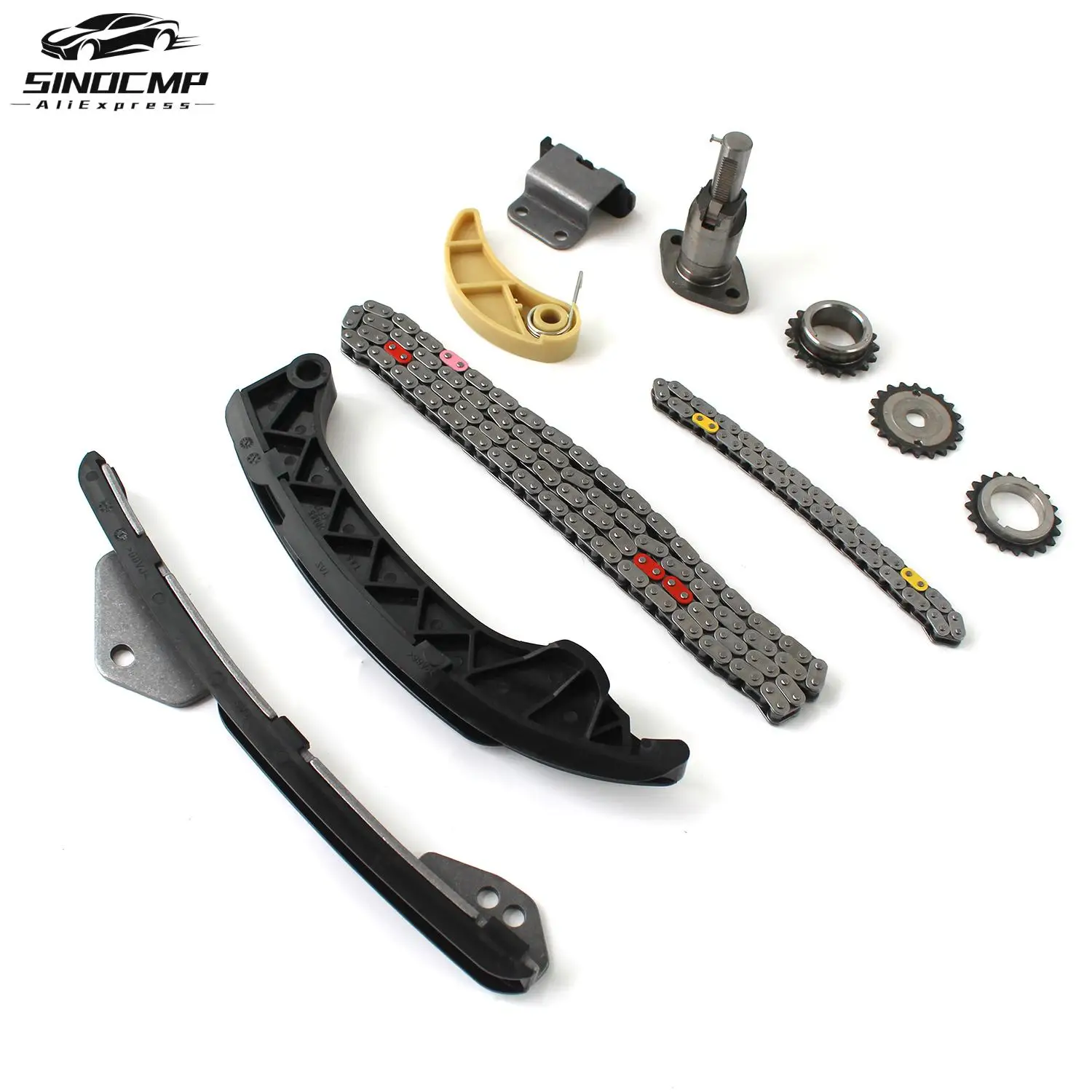 Timing Chain Kit 13549-0T020 13506-37010 13507-28010 13561-37020 For Scion Vibe Corolla Matrix Prius xD CT200H 1.8L 2.4L 2ZR FE