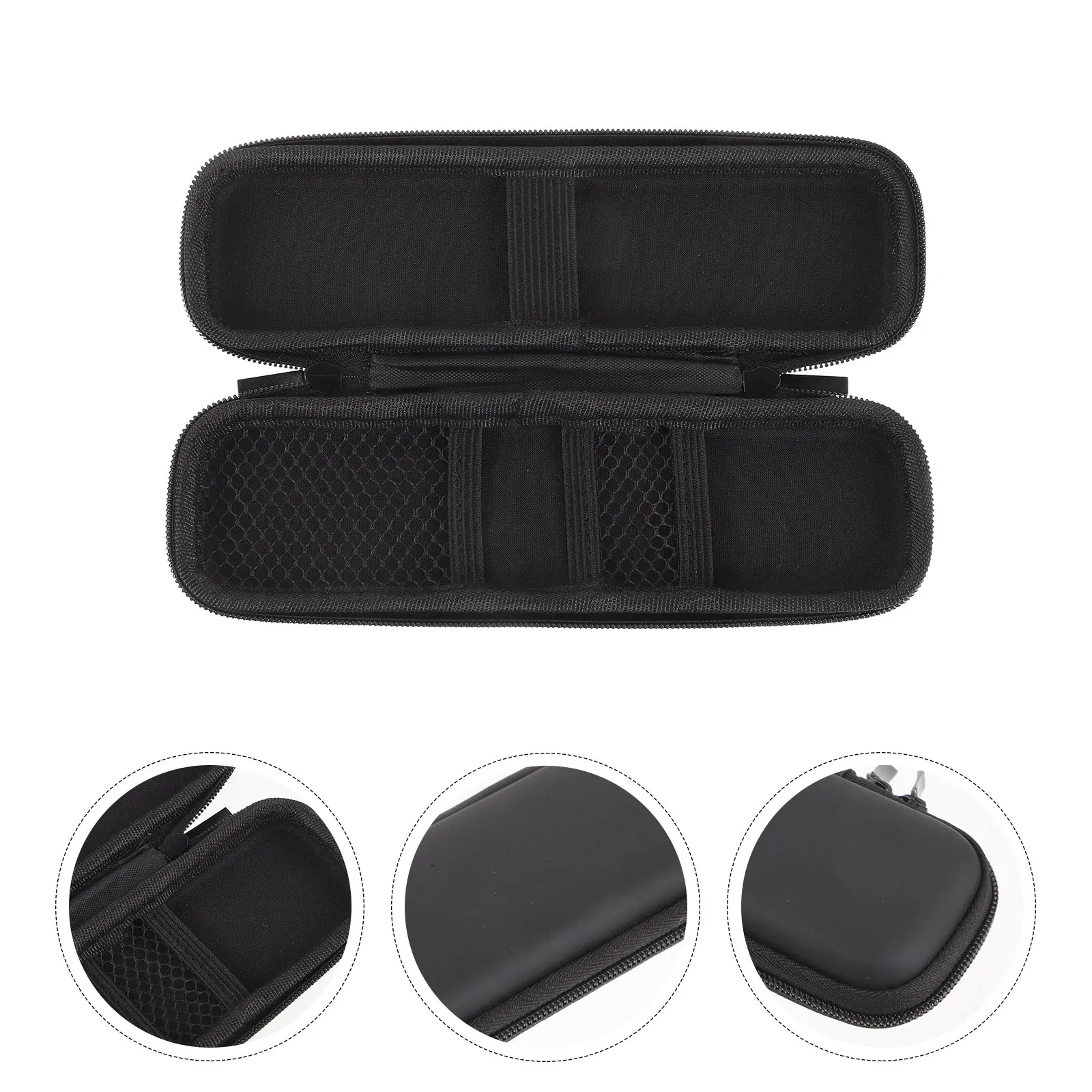

EVA Electric Toothbrush Box Durable Hard Shell Travel Case Mesh Bag Black Small Protects Scratches Dust Portable Storage Brush