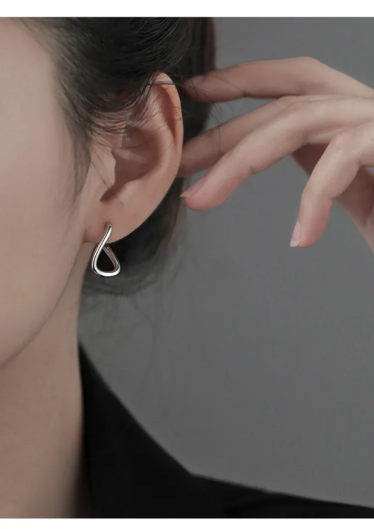 Vintage-Ohrringe aus 925er-Sterlingsilber für Damen, trendiger Ohrring-Schmuck, verhindert Allergien, Party-Accessoires, Geschenk – Detail 6