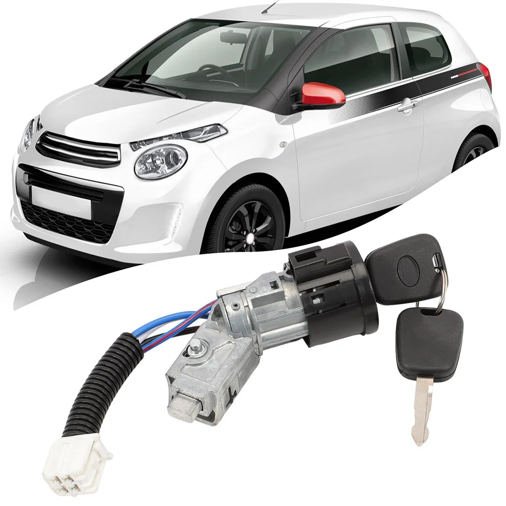 

Комплект замков зажигания для ремонта автомобилей, установка прямой замены, подходит для 107, подходит для C1, изготовлен из пластика и металла