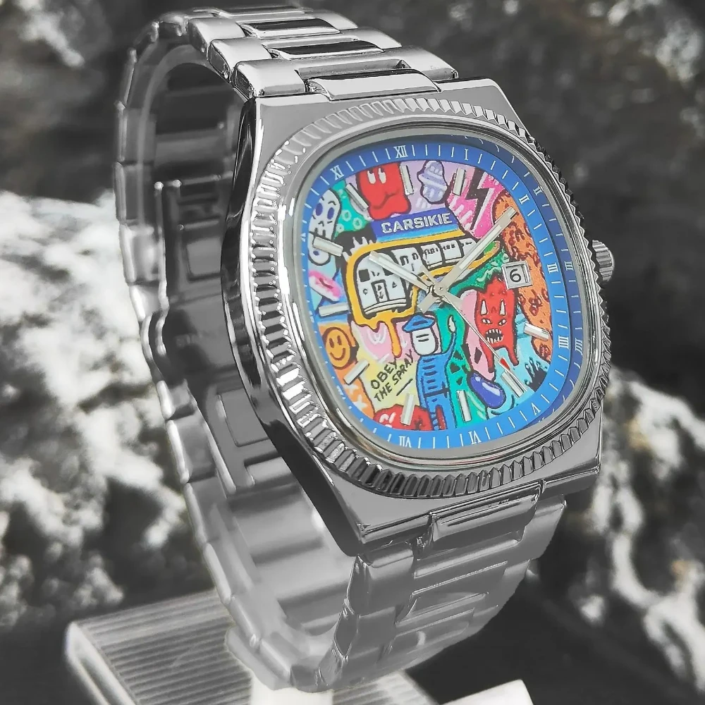 

Top Casual Business Quartz Men's Watch Comic Cartoon Sport Steel Personality Waterproof Sport Men Watch AAA Male Clock Relogio