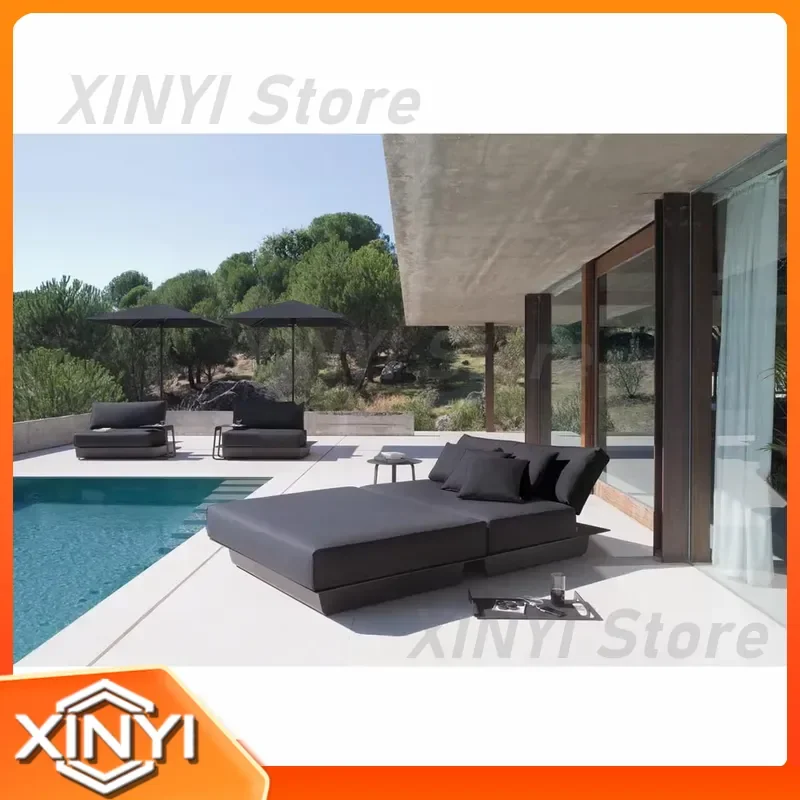 Outdoor Furniture Set for Couch Lounge Garden Sofa Beach Hotel Poolside Patio Aluminium Sun Bed