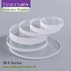 Startnow-Fenêtres de protection laser, 30x5, 34x5, Lentille découpée au laser en pton fondue WSX 1064nm, Fibre Penta, Pièce de soudage au laser, Dia.30 mm, 32mm, 34mm