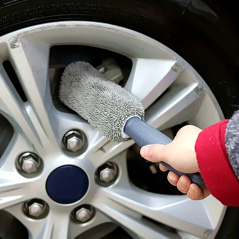 Wheel Hub Brush Ultra Fine Fiber Cleaning Brush Scratch Free Tire Brush General Automotive Tire Cleaning Accessories image 6