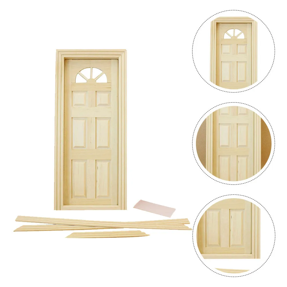 

1Set Mini House Accessory Premium Material DIY Sun-Windows Six Lattice Door Exquisite Lightweight Decoration Gift